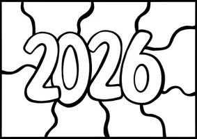 Vorschau - Arbeitsblätter - Neujahr Zentangle Weiter- & Ausmalbilder für 2026 - Kunst im neuen Jahr - Seite 3
