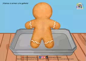 Vista previa - Manualidades / Dibujos para colorear - PDF: Actividades Galleta Jengibre NAVIDAD - página 3