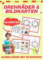 Vorschau - Arbeitsblätter - Drehräder & Bildkarten: Silbenkombinationen & passender Bildkarten zum Zuordnen - Deckblatt
