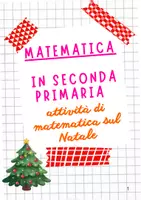 anteprima - Esercizi - Attività di matematica sul Natale in classe seconda primaria - Pagina di copertina