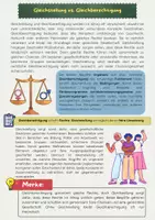 Vorschau - Arbeitsblätter - Gleichstellung vs Gleichberechtigung: Unterschiede & Gemeinsamkeiten - Seite 1