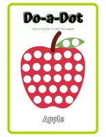 anteprima - Esercizi - Do-a-Dot Worksheet Fruits Vegetables Alphabet - Pagina 1
