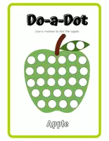 anteprima - Esercizi - Do-a-Dot Worksheet Fruits Vegetables Alphabet - Pagina 2