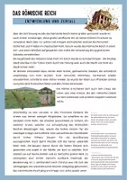 Vorschau - Arbeitsblätter - Unterrichtsstunde: Entwicklung und Untergang des römischen Reichs - Seite 1
