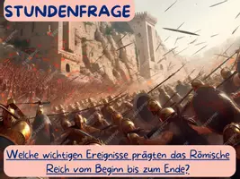Vorschau - Arbeitsblätter - Unterrichtsstunde: Entwicklung und Untergang des römischen Reichs - Deckblatt