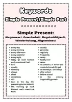 Vorschau - Merkblätter - Mixed tenses Quiz - 1- Simple Present/Simple Past - Seite 1