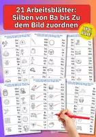 Vorschau - Arbeitsblätter - Silben sicher lesen lernen – Großes Materialpaket für Vorschule, Kita & Grundschule - Seite 1