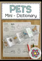 Vorschau - Arbeitsblätter - PETS - Mini Dictionary (Leporello) - Deckblatt