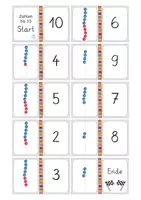 Vorschau - Spiele - Zahlen bis 10 - Acht Dominos für die Freiarbeit - Seite 1