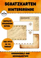 Vorschau - Präsentationen/Tafelbilder - Hintergründe Schatzkarte Escape-Game - Deckblatt