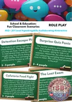 Vorschau - Spiele - Role Play: Classroom Scenarios (B1 Level, School & Education) - Deckblatt