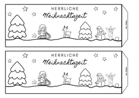 Vorschau - Mal- und Bastelvorlagen - Windlichter Weihnachten Weihnachtszeit - Seite 1