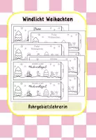 Vorschau - Mal- und Bastelvorlagen - Windlichter Weihnachten Weihnachtszeit - Deckblatt