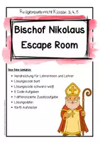 Vorschau - Arbeitsblätter - Bischof Nikolaus Escape Room - Religionsunterricht Klasse 3/4 - Seite 2