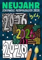 Vorschau - Arbeitsblätter - Neujahr Zentangle Weiter- & Ausmalbilder für 2026 - Kunst im neuen Jahr - Deckblatt