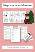 Vorschau - Arbeitsblätter - Wichtel-Bildergeschichte "Der verflixte Tannenbaum" - Deckblatt