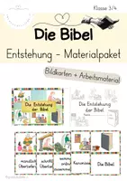 Vorschau - Arbeitsblätter - Die Entstehung der Bibel - Kombipaket Bildkarten und Übungsheft - Deckblatt