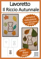 anteprima - Materiale per pittura e bricolage - Lavoretto Riccio Autunnale - Pagina 1