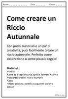 anteprima - Materiale per pittura e bricolage - Lavoretto Riccio Autunnale - Pagina 2