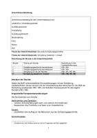 Vorschau - Stundenentwürfe - Unterrichtsvorbereitung Schöpfung bewahren - Deckblatt