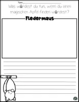 Vorschau - Arbeitsblätter - Die geheimnisvolle Fledermaus – Schreib- und Erzählanlässe mit Hilfefragen zur Ideenfindung (2.–4. Klasse) - Seite 2