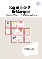 Vorschau - Spiele - Spiel: Sag es nicht...winterliche Begriffe erklären - Deckblatt