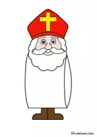 Vorschau - Mal- und Bastelvorlagen - Wackelnikolaus - Bastelvorlage 🎅🏼 - Deckblatt