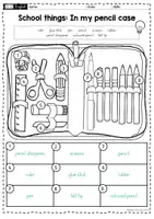 Vorschau - Arbeitsblätter - School things - Arbeitsmaterial - Seite 2