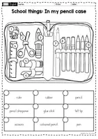 Vorschau - Arbeitsblätter - School things - Arbeitsmaterial - Seite 3