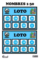 Vorschau - Spiele - LES NOMBRES DE 1 À 30 – Loto avec roue interactive - Seite 1
