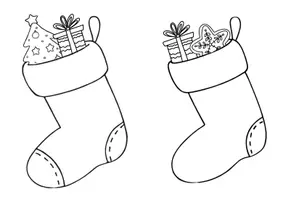 Vorschau - Mal- und Bastelvorlagen - Nikolaussocken zum Gestalten für Kinder - Seite 2