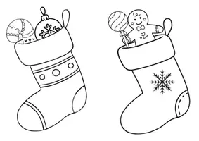 Vorschau - Mal- und Bastelvorlagen - Nikolaussocken zum Gestalten für Kinder - Seite 3