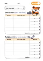 Vorschau - Arbeitsblätter - Taschengeld-Planer mit Fuchs (8 Vorlagen) - Seite 3