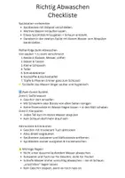 Vorschau - Arbeitsblätter - Checkliste: Richtig Abwaschen - Deckblatt