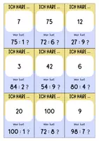 Vorschau - Spiele - Grundrechenarten Division 1 bis 100 - Ich habe... Wer hat...? Spiel Mathe - Seite 3