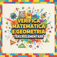 anteprima - Compiti in classe/Test - Verifica matematica e geometria TERZA ELEMENTARE - Pagina di copertina
