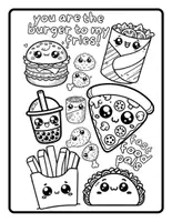 Vorschau - Arbeitsblätter - Kawaii Food Coloring Pages - Seite 3
