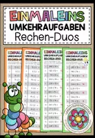 Vorschau - Aufgabenkarten - DAS GROßE EINMALEINS (Umkehraufgaben) - 10 Rechen-Duos - Deckblatt