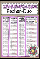 Vorschau - Aufgabenkarten - ZAHLENFOLGEN - 1 Rechen-Duo - Deckblatt