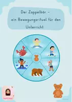Vorschau - Bildkarten - Zappelbär - ein Bewegungsritual für den Unterricht - Deckblatt