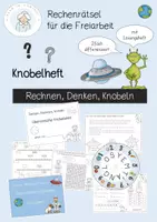 Vorschau - Arbeitsblätter - Denkaufgaben aus dem All Knobelheft für die Freiarbeit - Deckblatt