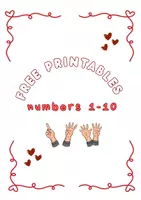 Προεπισκόπηση - Φύλλα εργασίας - Numbers 1-10 - Free Printable Worksheet - Εξώφυλλο
