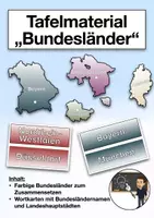 Vorschau - Präsentationen/Tafelbilder - Tafelmaterial "Bundesländer Deutschlands" (Sachunterricht) - Deckblatt