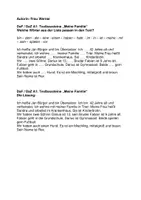 Vorschau - Arbeitsblätter - DaFDaZ A1 Textbausteine Meine Familie + Lösung - Deckblatt