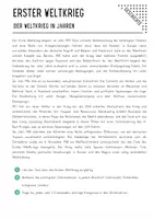 Vorschau - Arbeitsblätter - Fünf Jahre, die die Welt veränderten – Der Erste Weltkrieg im Zeitstrahl - Seite 1