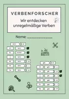 Vorschau - Arbeitsblätter - Unregelmäßige Verben, Modalverben beugen und konjugieren im Präsens – Übungsheft Deutsch 2./3. Klasse - Seite 1