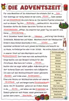 Vorschau - Arbeitsblätter - Lückentext "Die Adventszeit" DaZ / DaF / Deutsch - Seite 3
