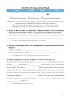 Vorschau - Klassenarbeiten - „Saiteninstrumente - Gitarre, Geige & Country-Musik" (Schriftliche Prüfung mit Lösung) - Seite 1