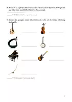 Vorschau - Klassenarbeiten - „Saiteninstrumente - Gitarre, Geige & Country-Musik" (Schriftliche Prüfung mit Lösung) - Seite 2