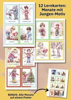 Vorschau - Poster - Jahreszeiten Lernkarten & Poster für Kindergarten und Vorschule – Monate Januar bis Dezember, 21 Seiten - Seite 3